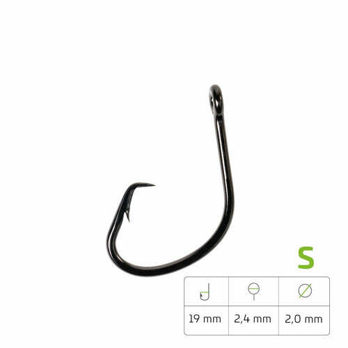 Zeck Circle Striker Одинарный крючок для ловли сома Крейшакен Уэлшакен Уоллерхакен 2090₽