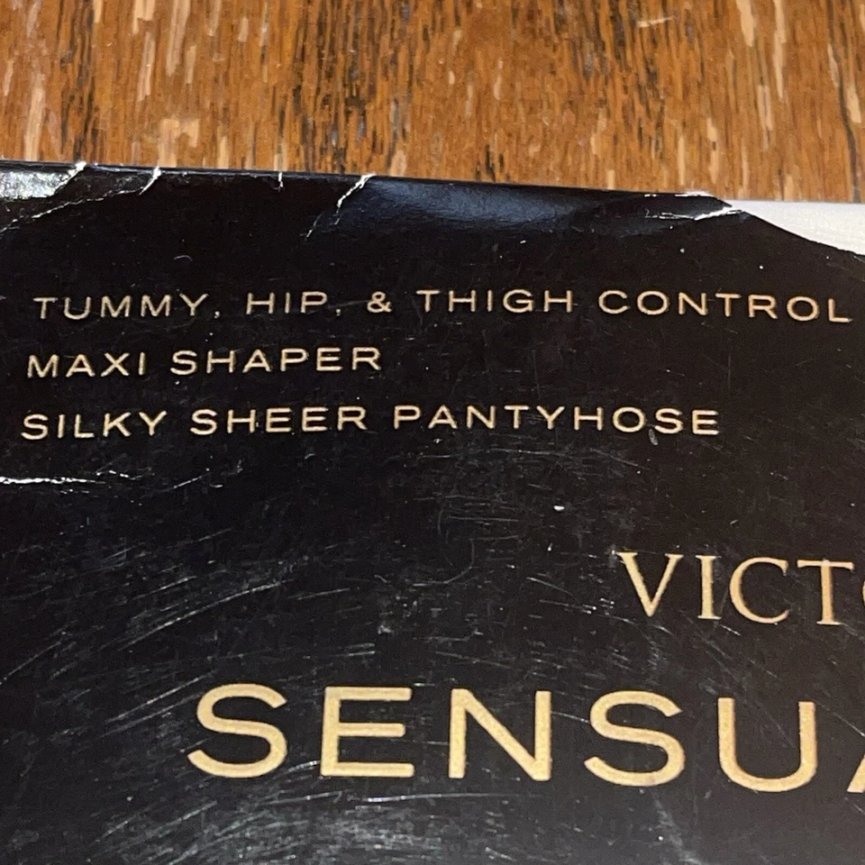 VTG Victoria Secret SENSUAL SHAPERS Silky Sheer Pure White Medium Silky NOS - Image 3 of 4