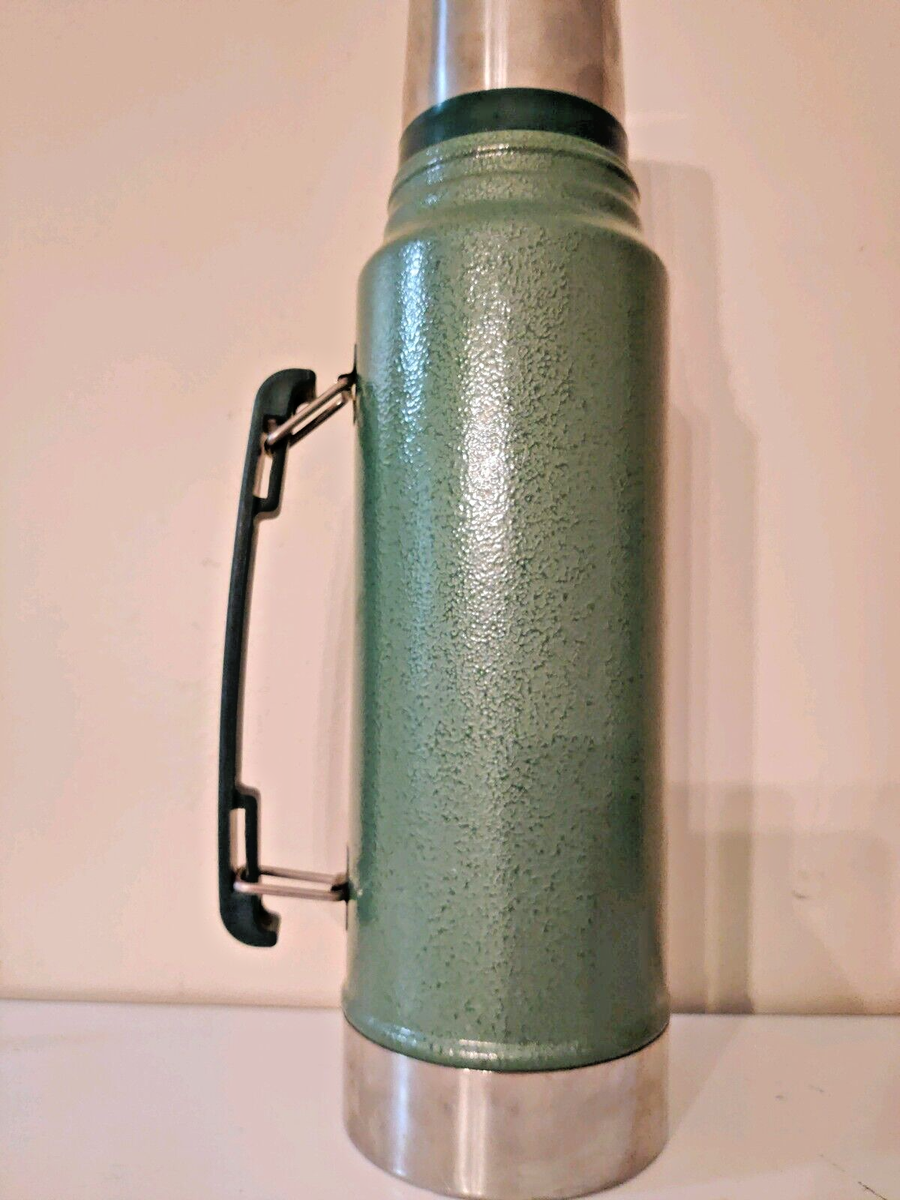 Stanley Classic Vacuum Thermos Bottle Coffee Green Hammertone 1.1