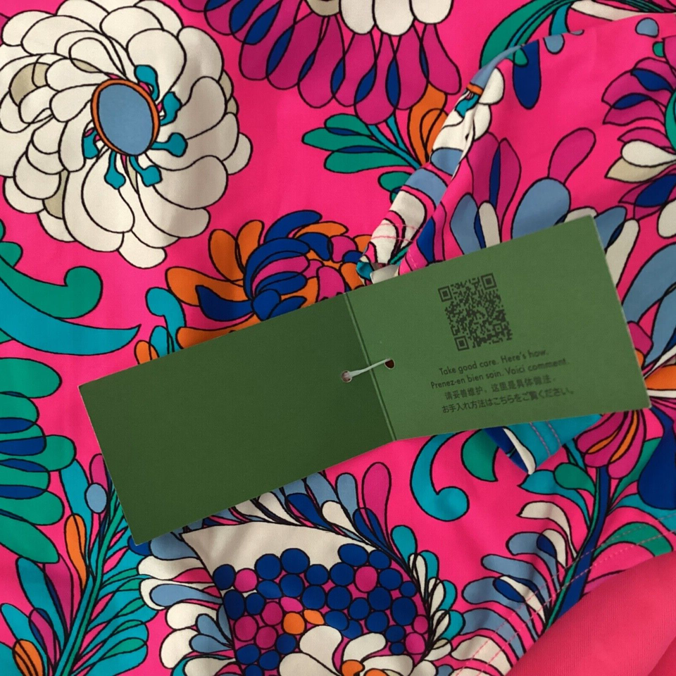 NWT Kare Spade NY Long Sleeve Swimsuit Board Suit Rash Guard Back Zip