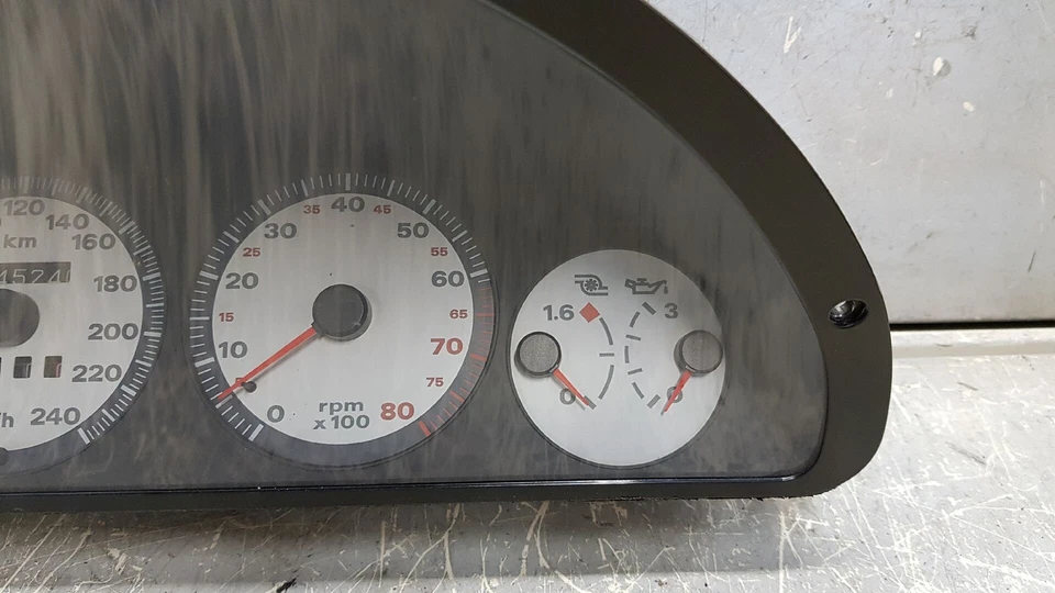 Tacho Kombiinstrument 240km/h 145Tkm Weiß GT Fiat 176 Punto - Bild 2 von 4