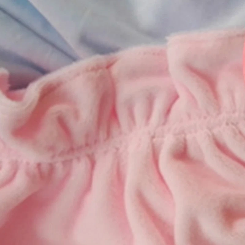 Pantalones Cortos de Terciopelo Lolita Damas Volantes Florers Piel de Conejo Cola Bragas Calzoncillos Foto 4 de 4