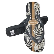 MSRP $29.99 NWT HAVAIANAS MEN'S GRAY BEACH THONG FLIP FLOPS SANDALS