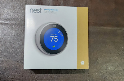 Google Nest 3rd Gen Smart Learning Thermostat - Stainless Steel (T3007ES)