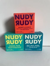 PICK & CHOOSE - Nudy Rudy - Sea Salt Suds, Wasabi Pear, Berrylicious Soap 4.2 oz