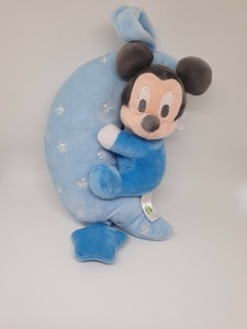 16 Doudou Peluche Musicale Mickey Bleu Lune Etoile Musique Disney Neuf Ebay