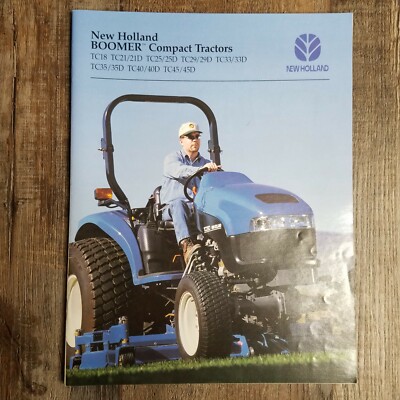 Hew Holland Boomer Compact Tractors TC18 TC21 TC25 TC29 TC33 TC 35 TC40 TC45