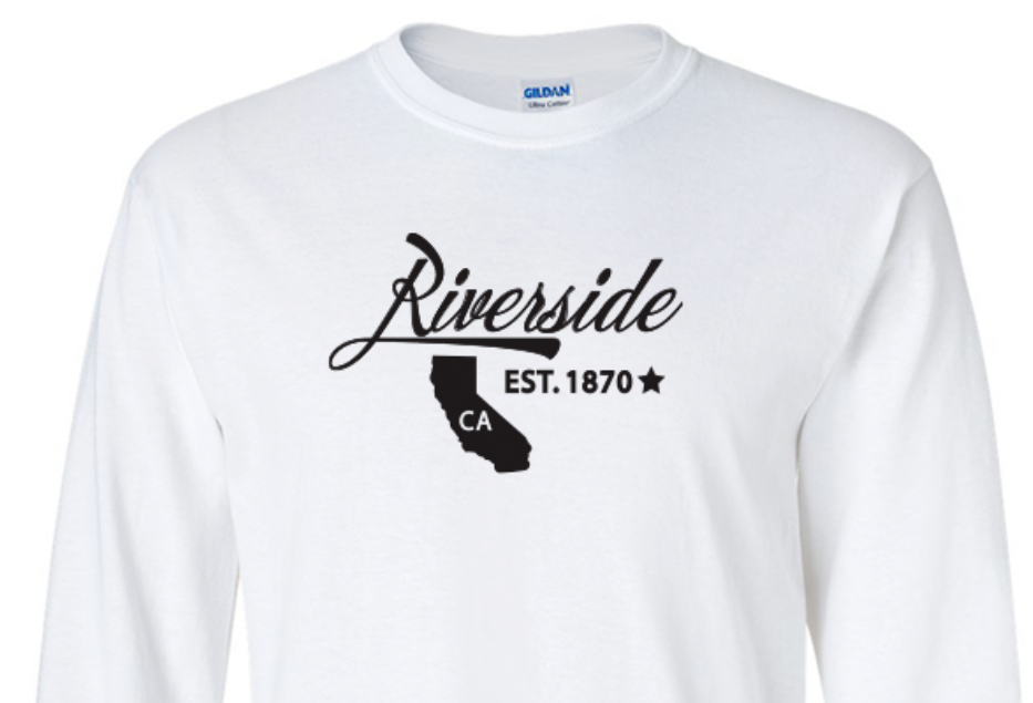 Riverside California State T-Shirt Long Sleeve Graphic Tee Unisex