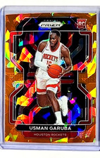 2021 2021-22 Panini Prizm Orange Cracked Ice #321 Usman Garuba RC Rookie Card