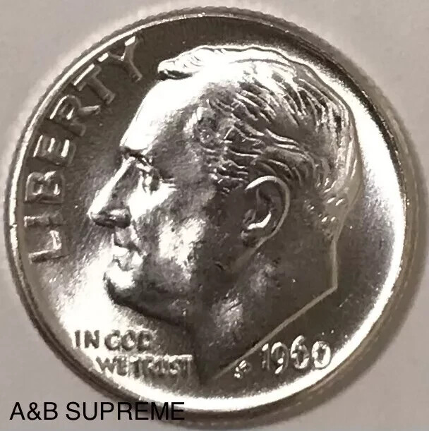 (20) Roosevelt Dimes From OBW Roll Estate 1946-1964 CH-GEM Bu Unc 90% Silver