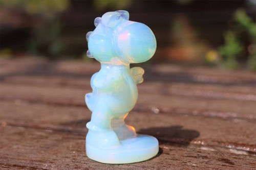 2.8'' Opalite Carved frog Reiki Crystal Figurine Crystal Heal Decor gift 1PC - Picture 9 of 10