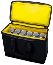 12 Slot Microphone Case With Foam Rugged Padded Bag For Wired And Wireless Mic