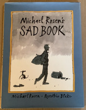 VG 2004 HC in DJ First Edition Michael Rosen's Sad Book Quentin Blake