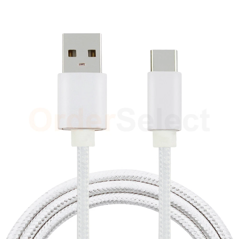 USB Type C 10' Braided Charger Cable Cord for Phone ZTE Axon 7 Mini/Grand X/X3 - Image 3 of 4