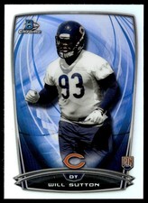 2014 Bowman Chrome Will Sutton Rookie Chicago Bears #120