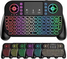 Mini Wireless Keyboard Touchpad 2.4GHz Bluetooth Backlit for Smart TV PC