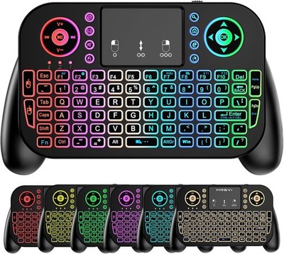 Mini Wireless Keyboard Touchpad 2.4GHz Bluetooth Backlit for Smart TV PC