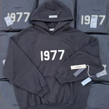 Fear of God - Essentials Hoodie 1977 - Large Size - Iron