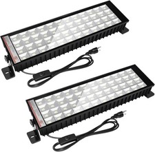 2 Pack 120W LED Shop Lights, 6500K 11000LM Work Light for Garage, Plug in Garage