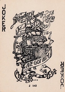 JOKER OLD RARE DESIGN 1 single vintage playing cards
