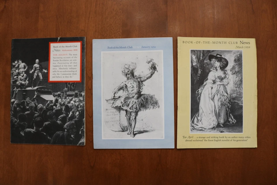 1958-1961 BOOK-OF-THE-MONTH CLUB NEWS MAGAZINE - LOT OF 11 - O 3921 Foto 2 de 4