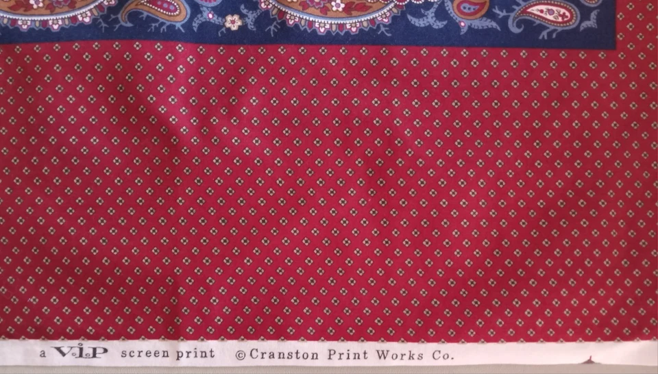 Vintage~Cranston~#2 ~"Pheasant w/Paisley Frame"~Cotton Fabric Panel~ 15.5"x15.5" - Image 4 of 4