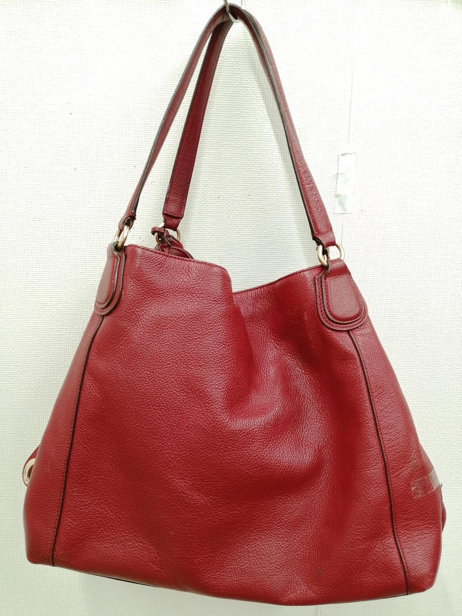 Coach 33547 Red Leather Tote Bag | eBay