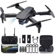DIKTOOK RC Mini Drones with Camera for Adults 4k for Beginners Kids, Black,