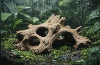 Driftwood Cave Hide - Terrarium & Aquascape Decor