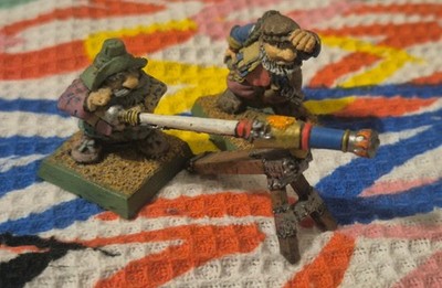 GW Warhammer/Marauder MM14 Imperial Dwarf Swivel Gun WFB OOP Metall OOP bemalt