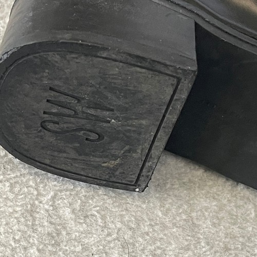 Stuart Weitzman nero vernice stringato tacco a mulo punta quadrata donna 8,5 - Foto 7 di 14