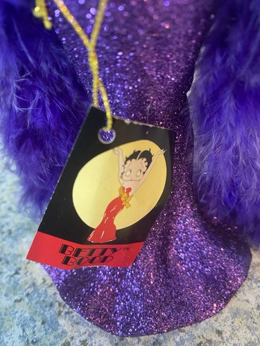 2004 Westland Giftware Betty Boop Chic Betty #6971 Purple Dress 9" Figurine Box - Picture 12 of 23