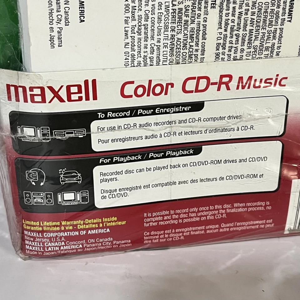 Maxell 50-pack Color CD-R Music 32x 80 min 700 MB New  - Image 4 of 4