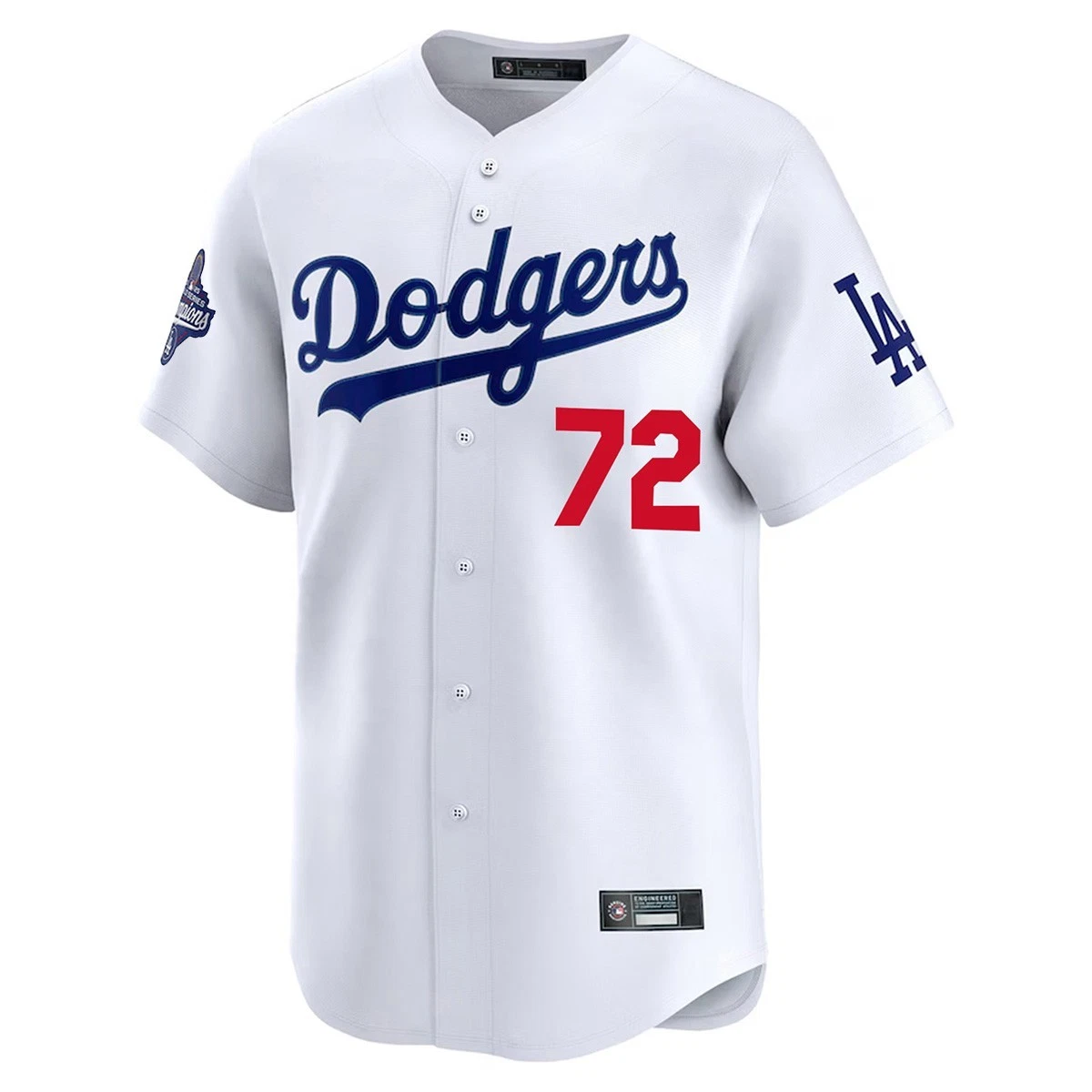 NWT Men's Dodgers White 2025 World Series Champions Limited Jersey