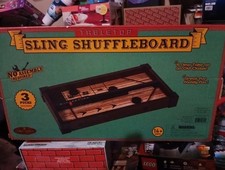 Barrington 16" Tabletop SLING SHUFFLEBOARD Game - with 3 Pucks Brand NEW