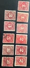 US Stamp Lot 11 POSTAGE DUE STAMPS Old Vintage 1 2 3 5 10 Postal Canceled Used