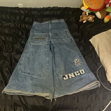 Jnco Thugs 2000s Skater Boy Vintage Super Wide Flares Blue Washed Jeans