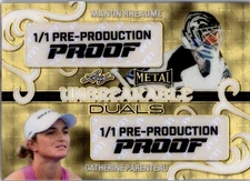 2024 Leaf Women Sport Proof Gold Prismatic 1/1 Manon Rheaume Catherine Parenteau