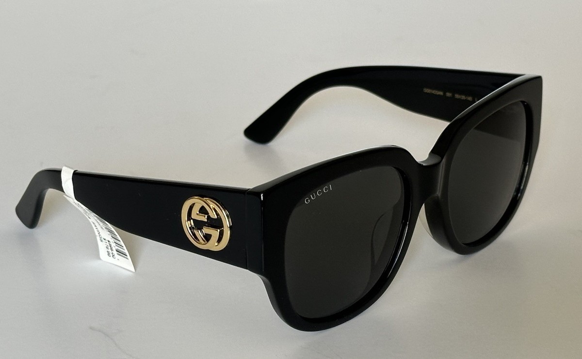 Gucci★素敵!GG0142SAN Sunglasses Gucci GG0142SAN 001 55 20-140 L Sunglasses Made in Japan NIB