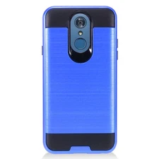 GSA Brushed Hybrid Hard Case for LG Q7, Q7 Plus Blue