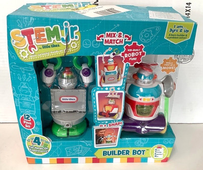 NEW Little Tikes Stem Jr. Builder Bot 12-Piece Set Hands-On Educational Kids Toy