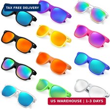 12 Pack Wholesale Retro Neon Colors Party Favor Supplies Unisex Sunglasses Bu