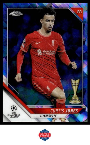 2021 Topps Chrome Sapphire UEFA Champions League Curtis Jones #136 card