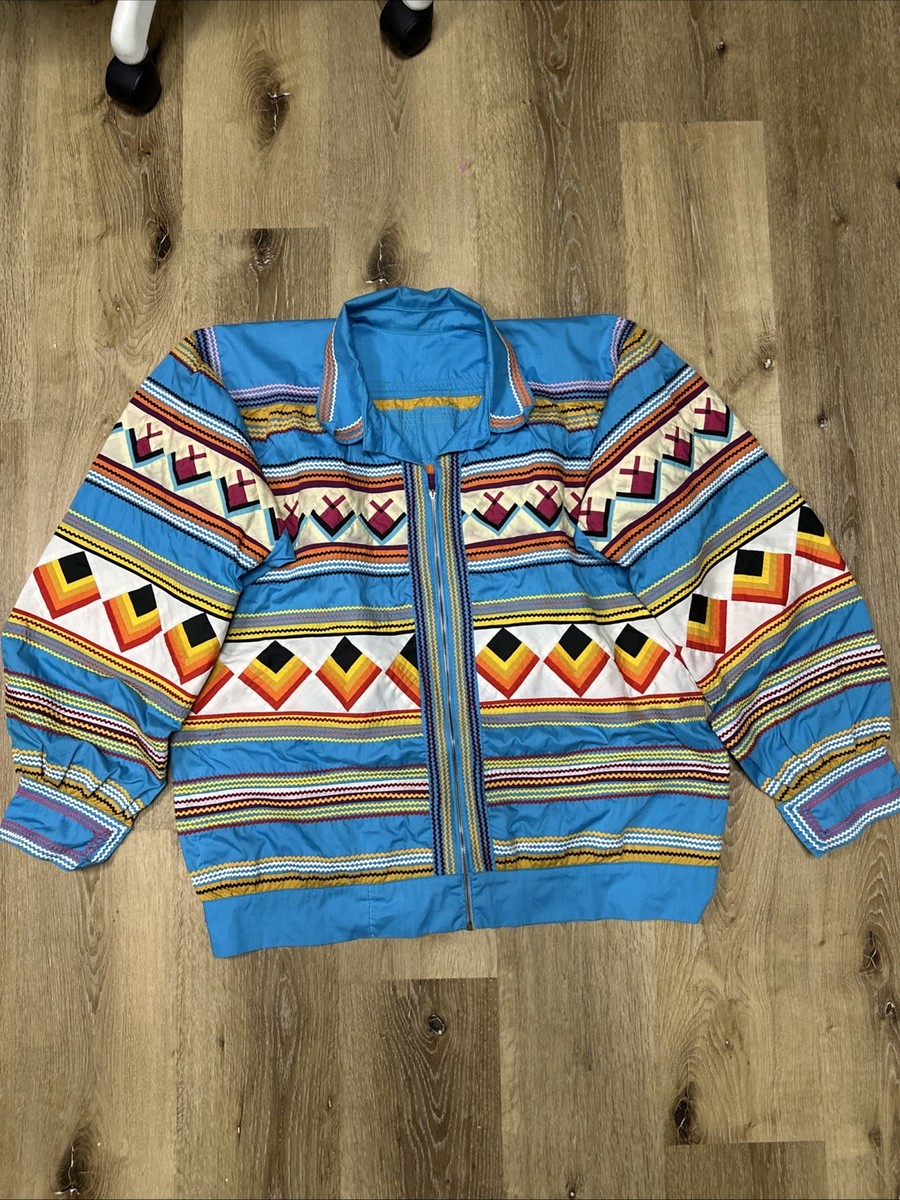 Vintage Handmade Seminole Indian Patchwork Jacket Native American