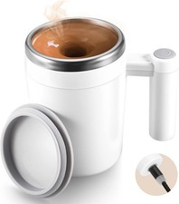 Self Stirring Coffee Mug: Rechargeable Automatic Self Stirring Mug with Magnetic