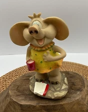 Vintage Blowfish Coffee Tea Elephant Adorable Cute Rare Figure