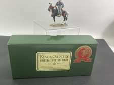 King  Country's SR002C Manchu Officer on Black Horse - Silk Road Series Retired