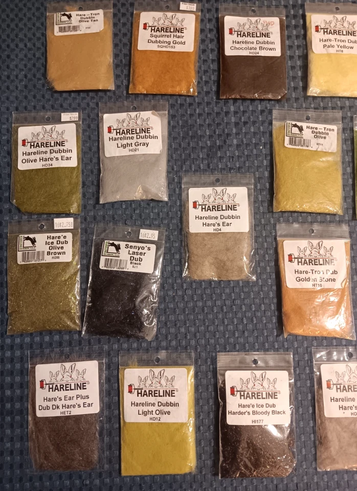 Dublagem Hareline Premium-Lote de 17 pacotes-cores e tipos sortidos-Ótimo valor!! - Imagem 2 de 3