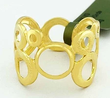 SOLID CIRCLE STYLE RING 14K YELLOW GOLD - New With Tag in Box