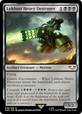 Lokhust Heavy Destroyer - Light Play MTG Universes Beyond: Warhammer 40K